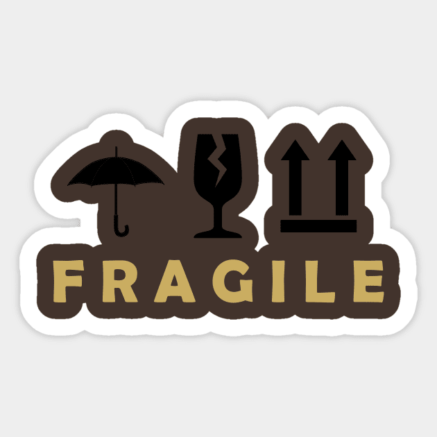 Fragile Sticker by Minimalistee